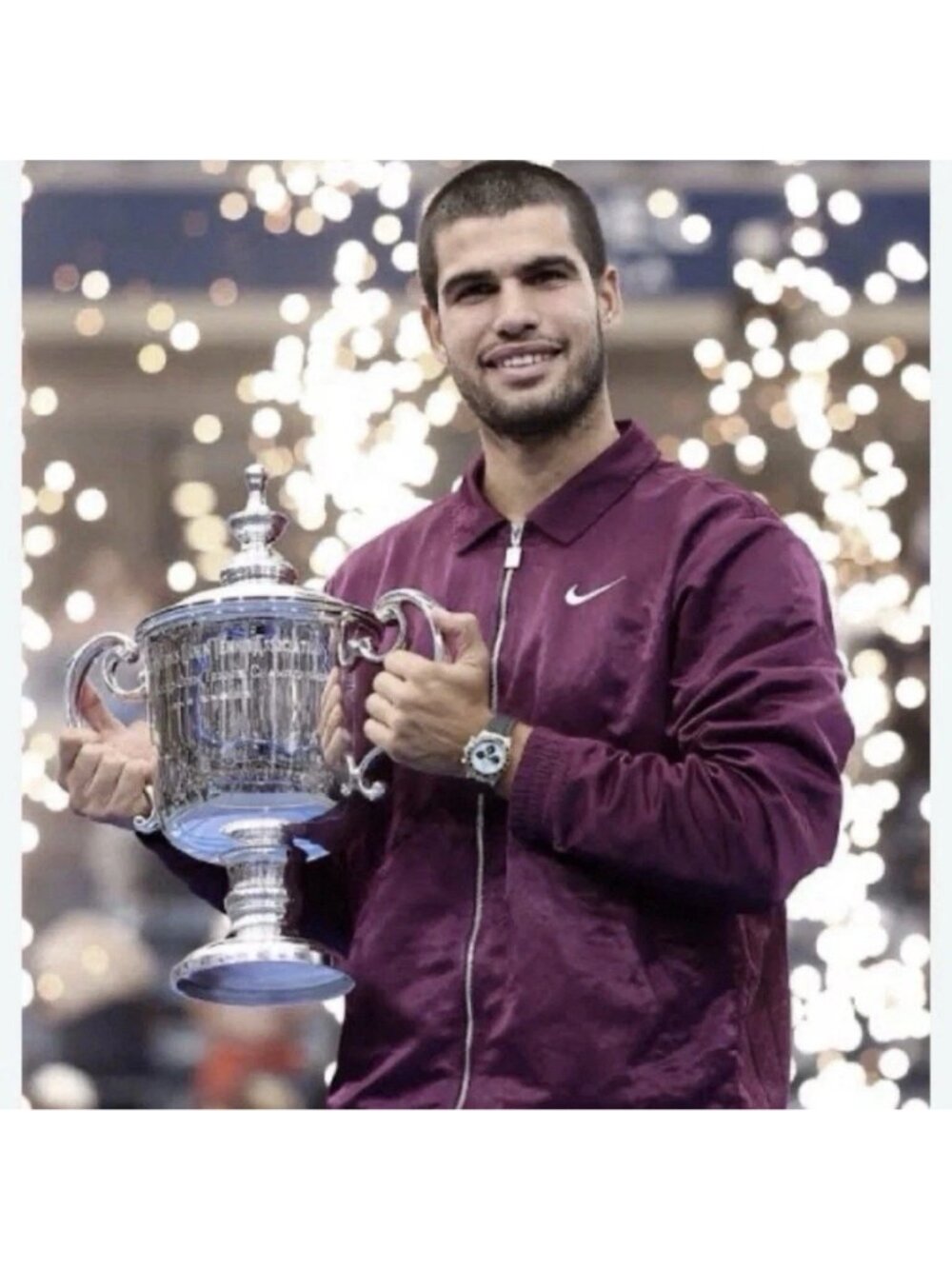 Men's Nike Court US Open Jacket Sinner Alcaraz Sweater NWT IH2294-610 Size L